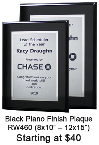 black plaque RW460