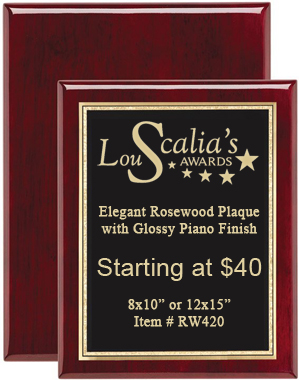 Cheap Rosewood Piano Plaque RW420