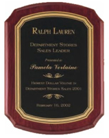 Rosewood Piano Plaque - P3831